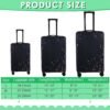 Sanwuta 3 Pcs Luggage Cover Washable Suitcase Protector Luggage Protector Suitcase Cover Anti Scratch Luggage Case Cover Fits 18-28 Inch Luggage, 3 Sizes (Colorful Dot Style) - Image 2