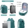Travel Backpack for Women,United Airlines Carry on bags Travel Bag Flight Approved, with USB Charging Port, Waterproof Travel Essentials, Forest Green - Image 2