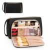 CUBETASTIC Makeup Bag, Small Cosmetic Bag with Makeup Brush Comparment, 2 in 1 Cute Make Up Organizer Pouch for Women Girls, Portable Travel Toiletry Bag - Image 8