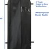 Simple Houseware 2 Pack Travel Garment Bag, Black - Image 2