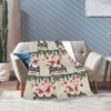 (Christmas Gnomes) Print Fall Throw Blanket Personalized Soft Flannel Blanket for Bed Couch Sofa, Blanket for Lightweight Fuzzy Cozy Blankets for Travel Office Home 40"X30" - Image 7