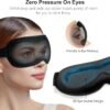 Gritin 100% Blackout Sleep Eye Mask for Women Men, Zero Eye Pressure Sleeping Mask - Ergonomic Design 3D Cutout Eye Movement and Eyelash Friendly Night Blindfold, Ultra Soft & Comfortable for Sleeping - Image 3