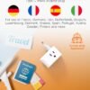 【2-Pack】 European Travel Plug Adapter, International Power Plug Adapter with 3 Outlets 3 USB Charging Ports(2 USB C), Type C Plug Adapter Travel Essentials to Most Europe Spain Italy France Germany - Image 5