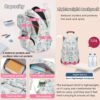 Mildame Rolling Backpack for Girls Boys, Kids Roller Wheels Bookbag for Elementary School Trolley Wheeled Luggage for Teens Travel - Image 4