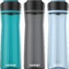 Contigo AUTOSPOUT Water Bottle, 24 oz, Leakproof Design, Juniper/Sake/Glacier, 3-Pack - Image 2