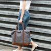 Bluboon Travel Tote Bags with Zipper Ladies Canvas Bag Weekender Overnight Bag for Women Carry on Duffel Bag Trolley Sleeve - Image 9