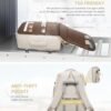 LOVEVOOK Large Travel Backpack for Women, TSA Carry on Backpack for Airplanes, 40L Personal Item Travel Bag fits 17" Laptop, Waterproof Carry on Bag Flight Approved with 4 Packing Cubes, Beige - Image 4