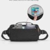 Sling Bag with RFID Blocking for Men & Women, Crossbody Chest Shoulder Bag with Water Bottle Holder for Travel, Cycling, Work, Sport, Hiking-Black - Image 3
