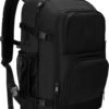Dinictis 40L Travel Backpack Carry on Flight Approved, Backpack Suitcase for Travel, Personal Item Travel Bag fits 17 inch Laptop- Black
