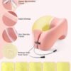 2-in-1 Travel Pillow, U-Shape Neck & Head Support Pillow, Napping Pillow Relax Arms, Ergonomic Memory Foam Neck Pillow for Airplane, Car, Train, Bus and Home Use - Image 6