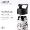 Simple Modern Disney Princess Kids Water Bottle with Straw Lid | Reusable Insulated Stainless Steel Cup for Girls, School | Summit Collection | 14oz, Princess Rainbows - Image 2