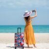 Amylove 3 Pcs Suitcase Covers Protective Washable Suitcase Protector Anti Scratch Luggage Cover Protector for 18-28 Inch Luggage (Floral) - Image 7