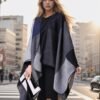 Women's Shawl Wraps Open Front Travel Poncho Cape Warm Oversized Plaid Sweaters Casual Cardigan Shawls for Fall Winter - Image 3