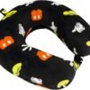 Disney Mickey Mouse Neck Pillow, All Over Print Memory Foam Travel Accessories for Airplane, Car, and Office, Comfortable and Breathable, Black - Image 3