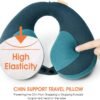 INFANZIA Chin Supporting Travel Neck Pillow, Comfortably Supports and Prevent Head from Falling Forward - Gifts for Toddler/Child/Kids, Blue - Image 6