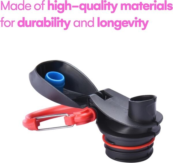 HYDRATE Expandable Plastic Water Bottles - Reusable Water Bottle with Carabiner Clip - Foldable Water Container - Ideal for Outdoor Travel, Sports, Hiking or Camping Adventure - Image 2