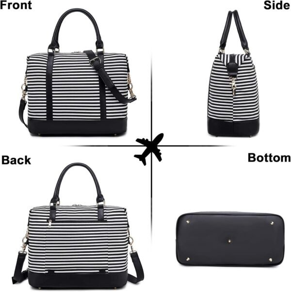 CAMTOP Women Ladies Travel Bag Canvas Weekend Overnight Carry On Luggage Bags - Image 3