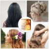 Travel Wide and Mini Detangling Comb - Portable Pocket Hair Styling and Shower Comb for Curly, Thick, and Wet Hair, Tiny Purse Comb for Women, Beard Comb for Men - 1 Pack - Image 4