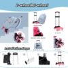 ZHANAO Rolling Backpack Luggage BookBag with Wheels Trolley Bag Wheeled Travel Backpack for Girls & Boys Trolley Bag - Image 3