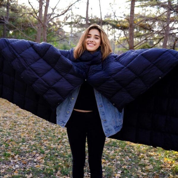 KingCamp Puffy Blankets for Cold Weather Camping, Warm Down Alternative Outdoors Indoors Quilt, Lightweight Compact Packable Windproof Blanket for Stadium, Airplane, Travel, Picnics, Backpacking - Image 2