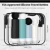 17 Pack Travel Bottles for Toiletries, TSA Approved Travel Size Toiletries Bottles, Leak Proof Travel Size Containers, Travel Essentials for Body Wash, Shampoo, Lotion & Conditioner Blue - Image 5