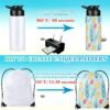 12 Set 20 oz Sublimation Aluminum Water Bottle and Sublimation Drawstring Bags Blank White Sublimation Sport Water Bottle with Drawstring Backpack for DIY Craft Travel Camping Hiking Gym - Image 5
