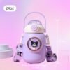 Generic Cute Thermos Mug Kawaii Water Bottle Stainless Steel Vacuum Insulated Bottle for Hot or Cold Drinks Adorable Travel Mug (Purple) - Image 7