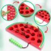 KLT Lacing Toy for Toddlers, Wooden Threading Toy Kids Travel Car Airplane Activities, Road Trip Essentials Games, Educational learning Fine Motor Skills Montessori Toys 1 Apple,1 Watermelon, 1 Cheese - Image 4