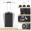 Rolling Garment Bag for Travel - Convertible Duffel Bag with Wheels & Shoes Compartment, Carry on Suit Luggage Bag with Trolley for Business Trip, Wedding, Weekender - Image 6