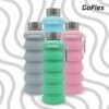 Goflex Collapsible Water Bottle - 16.9 oz/500 ml, Reusable Silicone, BPA-Free, Perfect for Travel, Gym, Camping, and Hiking - Portable & Leak-Proof Sports Water Bottle with Carabiner - Image 5