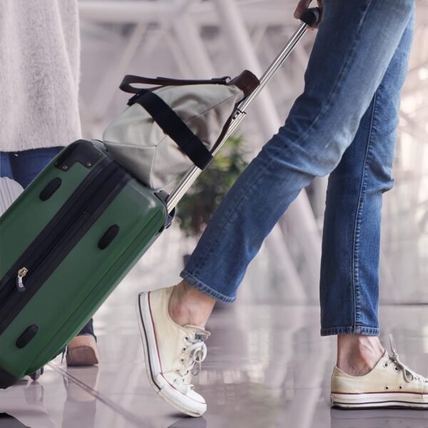 Travel Belt for Luggage - Stylish & Adjustable Add a Bag Luggage Strap for Carry On Bag - Airport Travel Accessories for Women & Men (Black) - Image 4