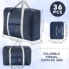 Sweetude 36 Pcs Foldable Travel Duffel Bag Bulk Carry Luggage Bag with Trolley Sleeve, Waterproof Bag Lightweight Weekender Bag for Homeless Donations Sport, Gym, Vacation - Image 2