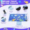 Toddler Airplane Bed, Airplane Seat Extender for Kids, Toddler Airplane Travel Essentials, Portable Toddler Travel Plane Bed, Airplane Footrest Hammock Flight Must Haves for Kids Baby - Image 5