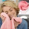 2 Pack Travel Blanket Pillow Soft 2 in 1 Airplane Blanket Compact Plane Blanket with Soft Bag Pillowcase Hand Luggage Sleeve Essentials for Airplane Camping Car(Pink) - Image 4