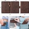 Eoehro Passport Holder for Travel Essentials, Passport Wallet Cover Case for Travel Must Haves Accessories,Passport Book Holders for Women and Men(coffee) - Image 2