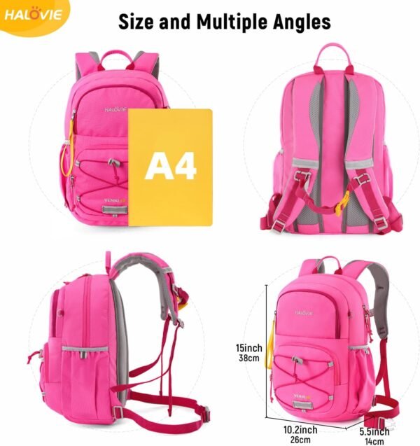 HALOVIE Kids Travel Backpack Lightweight Small Kids Daypack Preschool Kindergarten Children SchoolBag for Boys Girls - Image 2