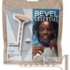 Bevel Essentials Disposable Safety Razors for Men, Double Edge Stainless Steel Blade Helps Prevent Nicks and Razor Bumps, Travel Essentials, 5 Count
