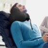 Noise-Canceling Travel Neck Pillow with 25 dB Noise Reduction, All-Round Neck Support, Suitable for Office, Home and Travel(Black, Large Size) - Image 6
