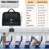 Weekender Bags for Women Travel,Duffle Bag for Men Travel with Shoe Compartment,Personal Item Bag for Airlines,Overnight Bags Carry On Tote Bag Gym Bag 21’’(Brown) - Image 8