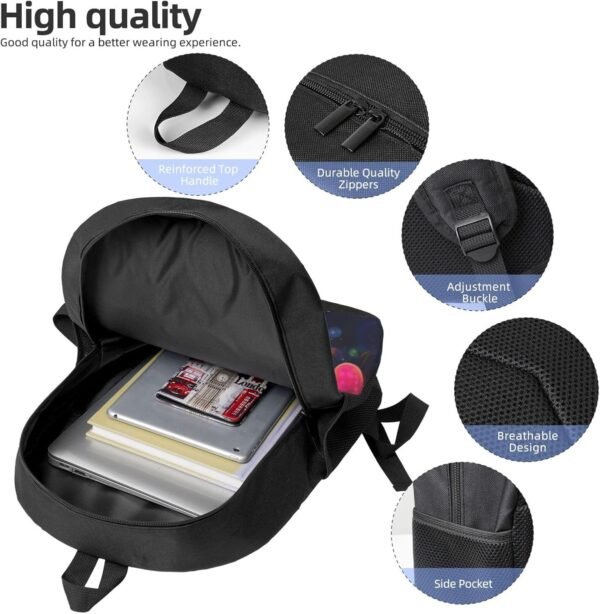 Bright Beautiful Colorful Art Laptop Backpack for Women Large Computer Bag for Men Computer Backpack 17 Inch Fashion Travel Daypack - Image 5