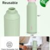 TOURIT 20 oz Insulated Water Bottle, Stainless Steel Water Bottles With Ice Strainer, Double-Wall Thermos Water Bottle, BPA Free Leakproof Thermos Bottle for Sports and Travel, Sage - Image 6