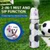 Insulated Sports Water Bottle with Spray Mist and Sip Kids Cool Misting Soccer Water Bottles School for Boys Girls Gym Cycling Climbing 20 OZ, Leak Proof Squeeze Cold Waterbottle - Image 4