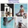 Airplane Travel Essentials for Flying Overseas 1 Quart Size TSA Approved Toiletry Bag Clear International Vacation Beach Accessories Must Haves Flight Toiletries Liquids Makeup Pouch for Women Men - Image 5