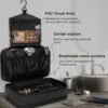 Toiletry Bag for Men - Travel toiletry bag men Wet and Dry Separation toiletry bag with Visual PVC Compartment Waterproof Material Double Zipper Extra compartments for neat organization. - Image 6