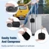 Neck Pillow for Traveling, Travel Pillows for Airplanes,100% Pure Memory Foam Travel Neck Pillow, Adjustable Flight Pillow, Portable Plane Accessories with Eye Mask, Earplugs, Carry Bag - Image 8