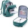 Travel Backpack for Women,United Airlines Carry on bags Travel Bag Flight Approved, with USB Charging Port, Waterproof Travel Essentials, Forest Green