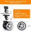 Luggage Wheel Covers for Suitcase,14 Pack Luggage Wheel Protector Covers for most 8-spinner Wheels Carry on Luggage - Image 6