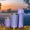 CHILLOUT LIFE 17 oz Kids Insulated Water Bottle with Straw Lid Leakproof and Cute Waterproof Stickers, Personalized Stainless Steel Thermos Flask Metal Water Bottle, Purple Sparkle - Image 9