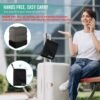 Inflatable Travel Foot Rest Pillow - Travel Foot Rest for Airplane Flights, Car Seat Foot Rest for Kids Airplane Bed for Toddler, Blow up Plane Footrest Pillow with Easy-Carry Strap, Dark Gray 2Pack - Image 3