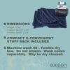 COCOON - Coolmax Travel Blanket | Compact Throw Blanket for Camping and Hiking | Fits in Backpack | Attaches to Luggage | Travel Essential | Fast Drying (Regular 70" x 55") - Image 3